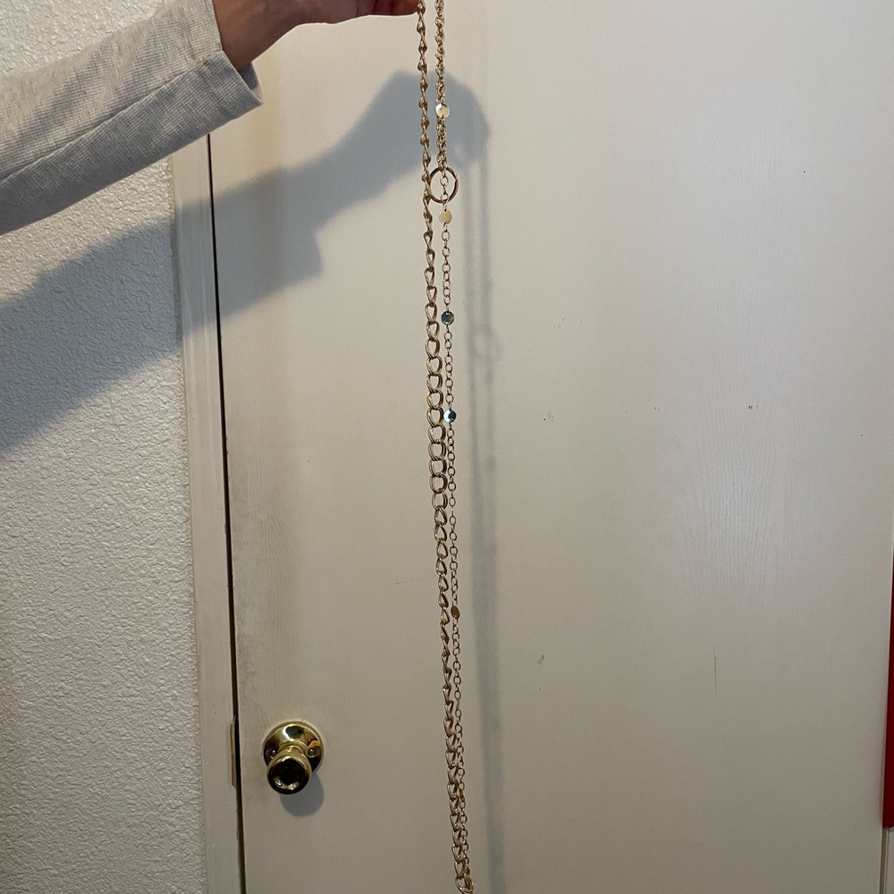 Gold chain belt